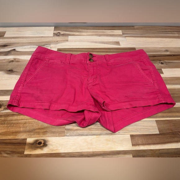 American Eagle Outfitters High Waist Pink Shorts-stretch-Large - Picture 1 of 5